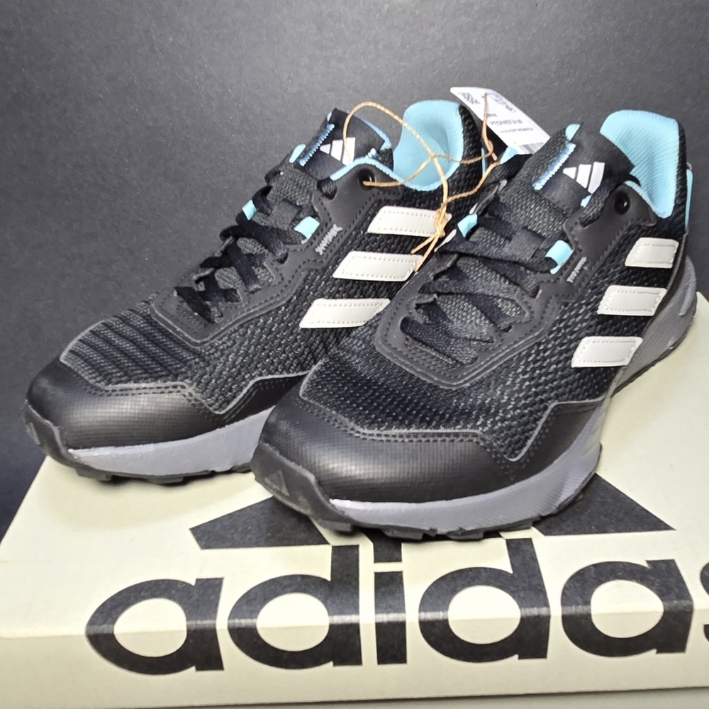 Adidas Pedivista Trail Women's Running Shoes Black Grey Mint New W/Box Size 6.5